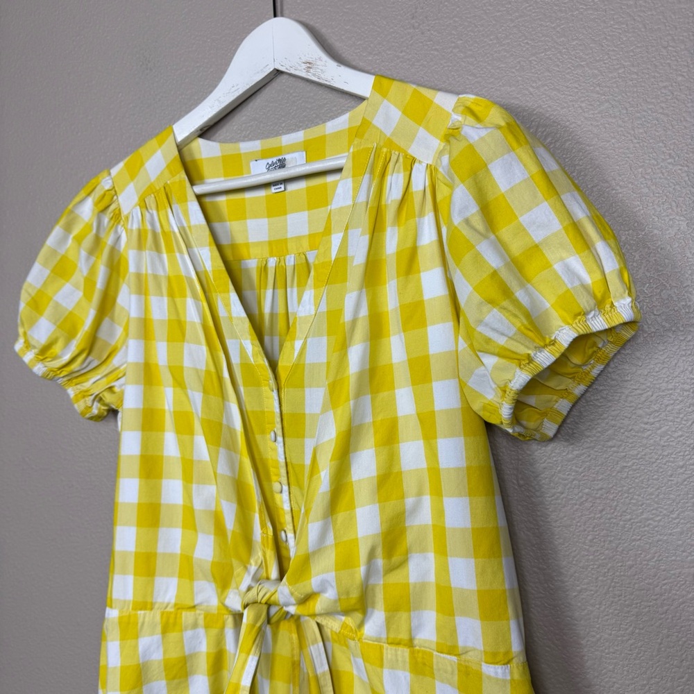 Color Me Courtney Keiko Gingham Yellow Romper Size 10 A - Picture 5 of 12